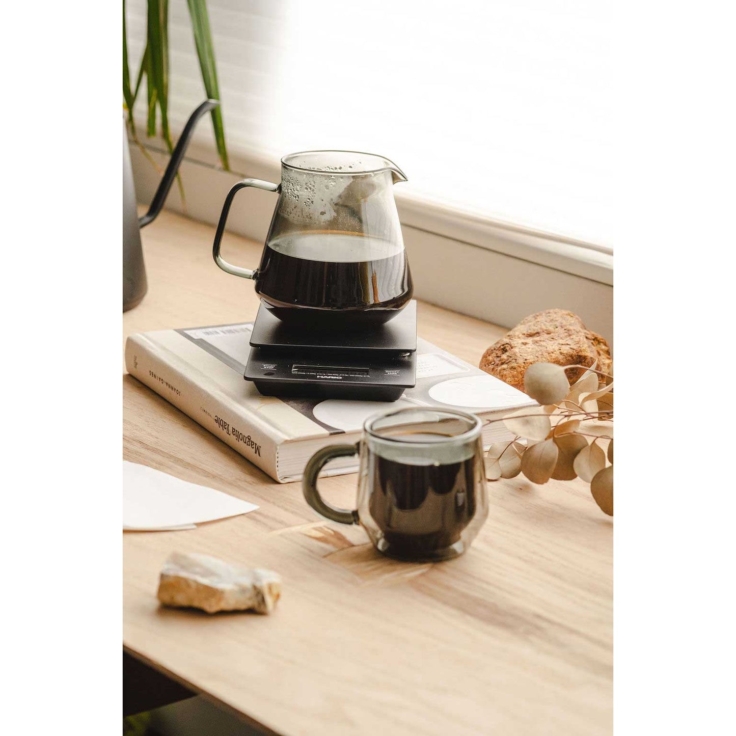Hario Glass Coffee and Tea Server - Gray (600ml)